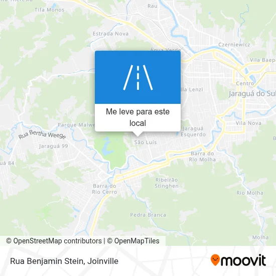 Rua Benjamin Stein mapa
