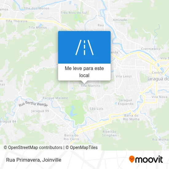Rua Primavera mapa