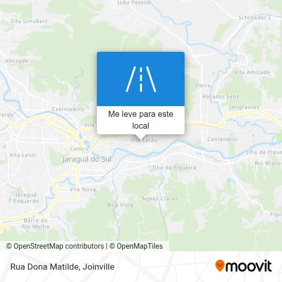Rua Dona Matilde mapa