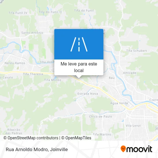 Rua Arnoldo Modro mapa