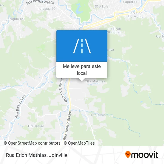 Rua Erich Mathias mapa
