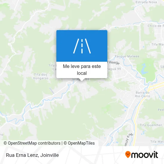 Rua Erna Lenz mapa