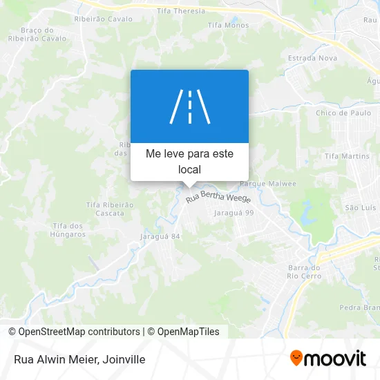Rua Alwin Meier mapa