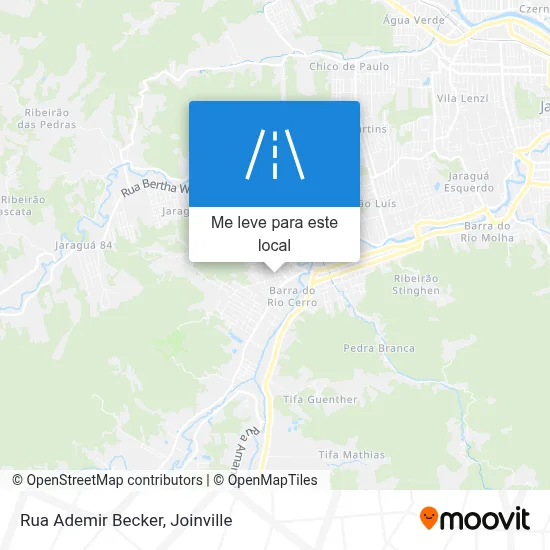 Rua Ademir Becker mapa
