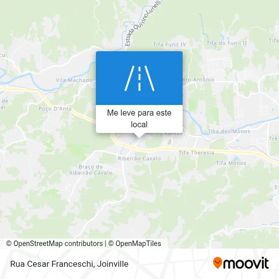 Rua Cesar Franceschi mapa