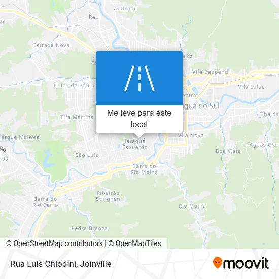 Rua Luis Chiodini mapa