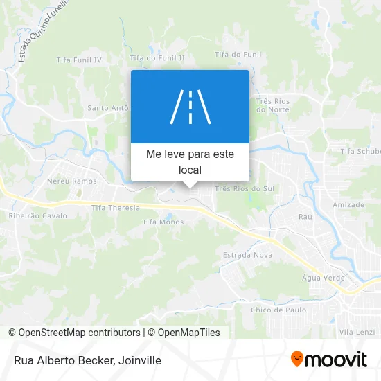 Rua Alberto Becker mapa