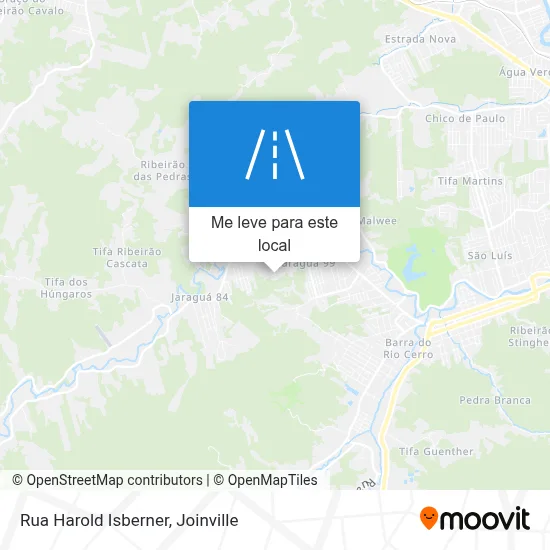 Rua Harold Isberner mapa
