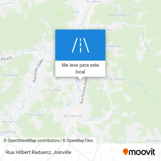 Rua Hilbert Raduenz mapa