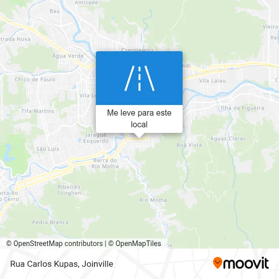 Rua Carlos Kupas mapa