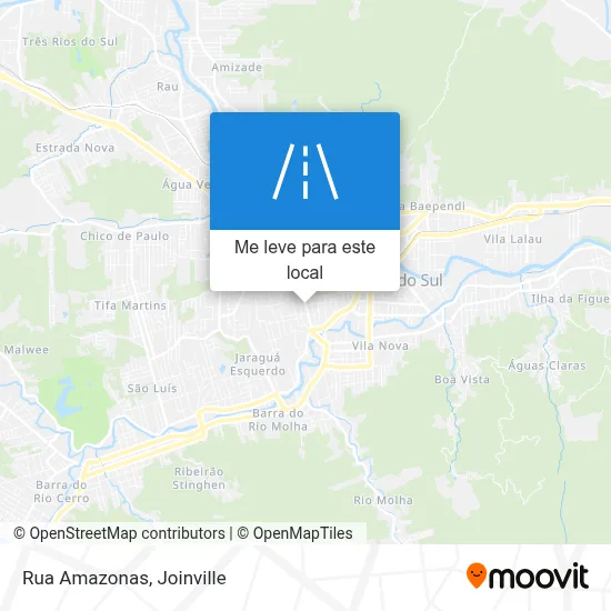 Rua Amazonas mapa