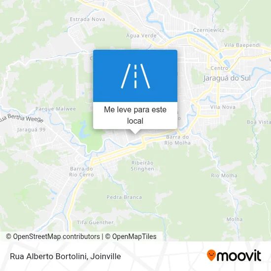 Rua Alberto Bortolini mapa