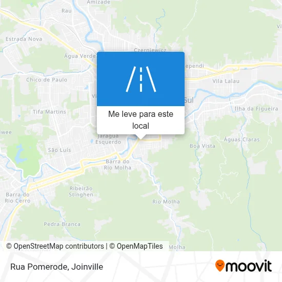 Rua Pomerode mapa