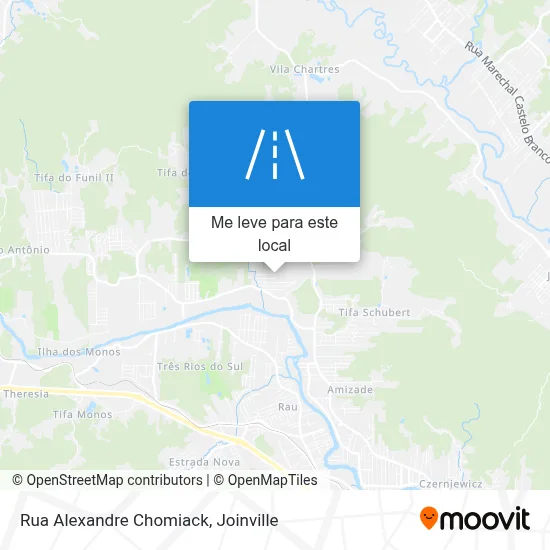 Rua Alexandre Chomiack mapa