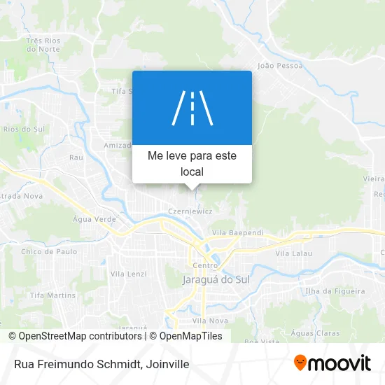 Rua Freimundo Schmidt mapa