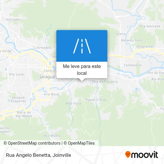 Rua Angelo Benetta mapa