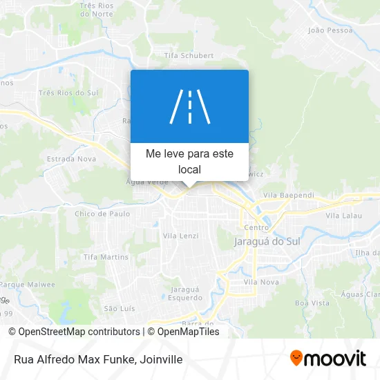 Rua Alfredo Max Funke mapa