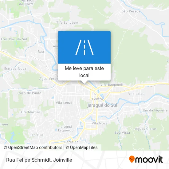 Rua Felipe Schmidt mapa