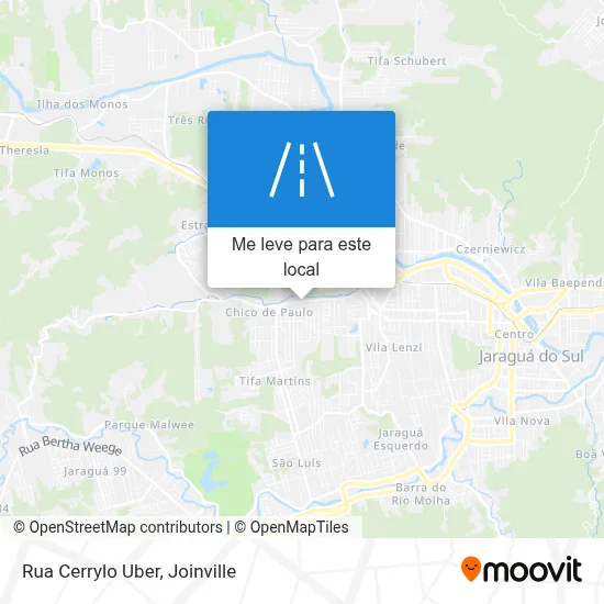 Rua Cerrylo Uber mapa