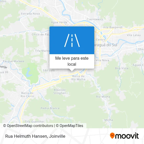 Rua Helmuth Hansen mapa