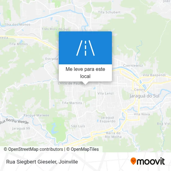 Rua Siegbert Gieseler mapa