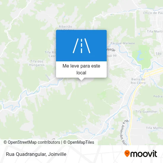 Rua Quadrangular mapa