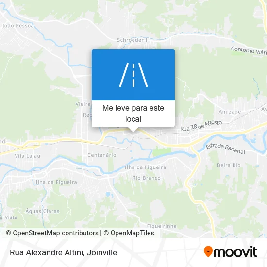 Rua Alexandre Altini mapa