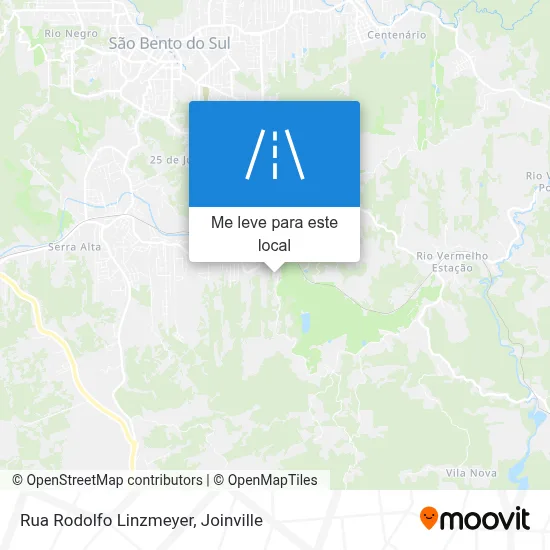 Rua Rodolfo Linzmeyer mapa