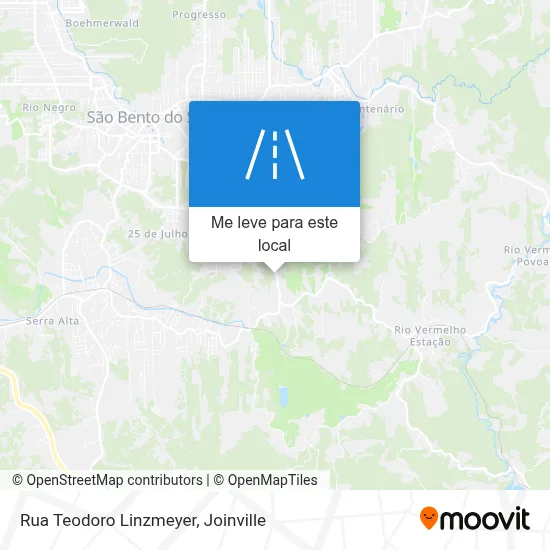 Rua Teodoro Linzmeyer mapa