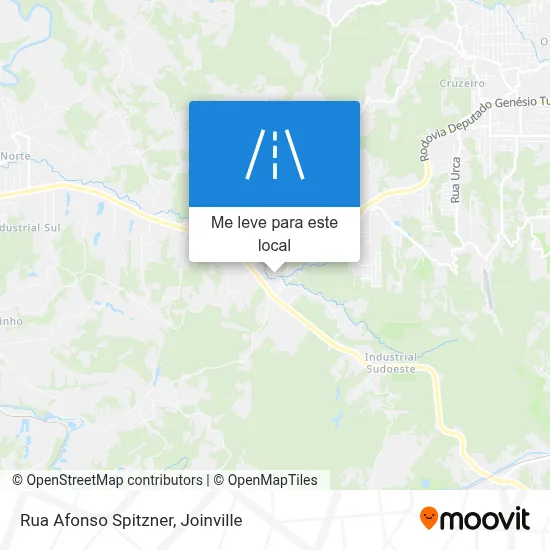 Rua Afonso Spitzner mapa