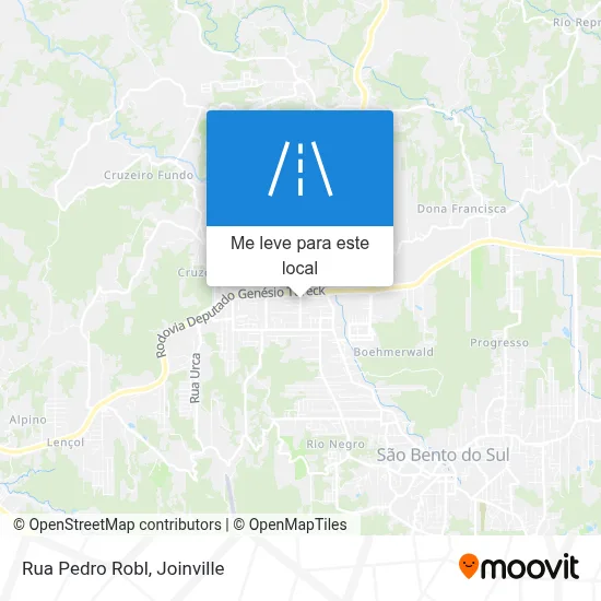 Rua Pedro Robl mapa