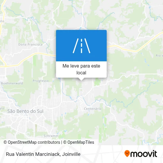 Rua Valentin Marciniack mapa