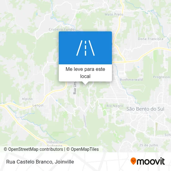 Rua Castelo Branco mapa