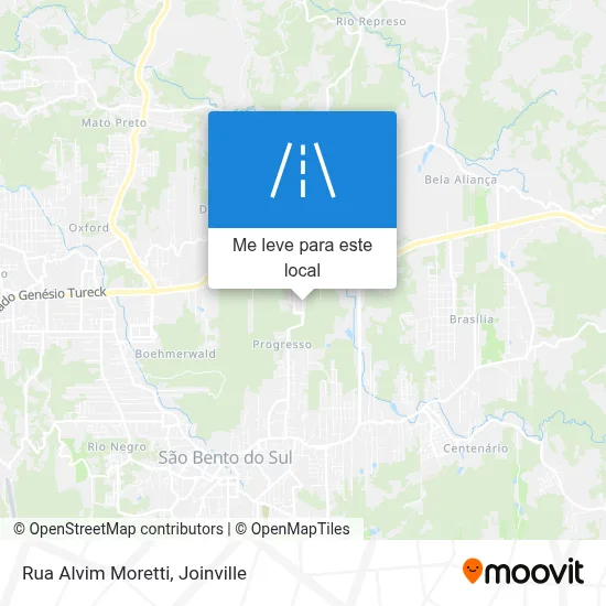 Rua Alvim Moretti mapa