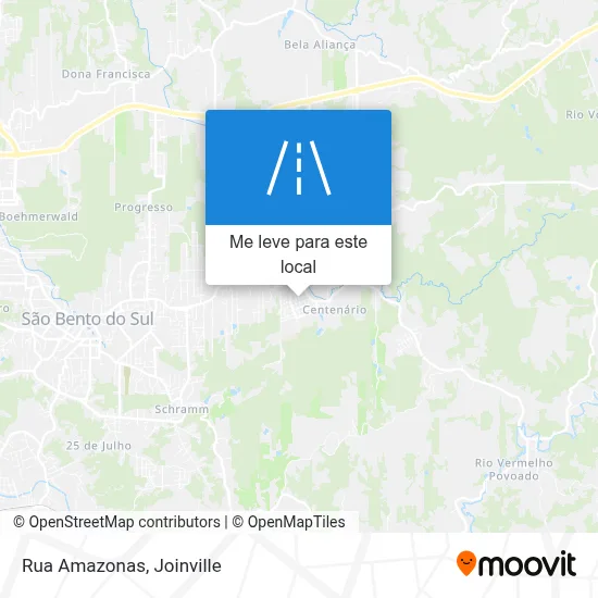 Rua Amazonas mapa