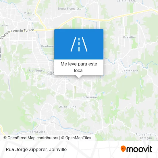 Rua Jorge Zipperer mapa