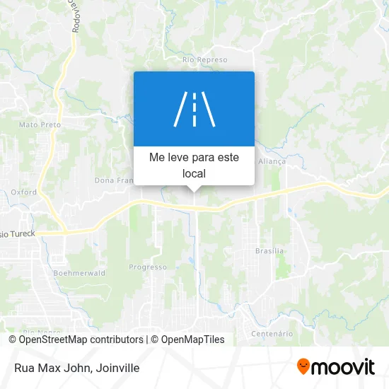 Rua Max John mapa