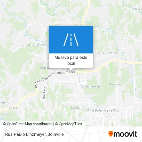 Rua Paulo Linzmeyer mapa