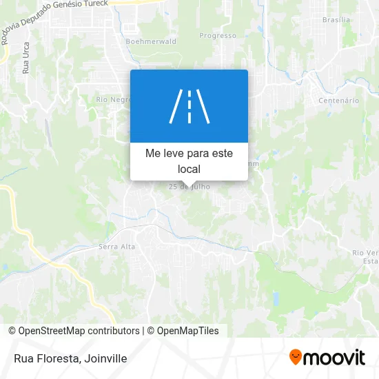 Rua Floresta mapa