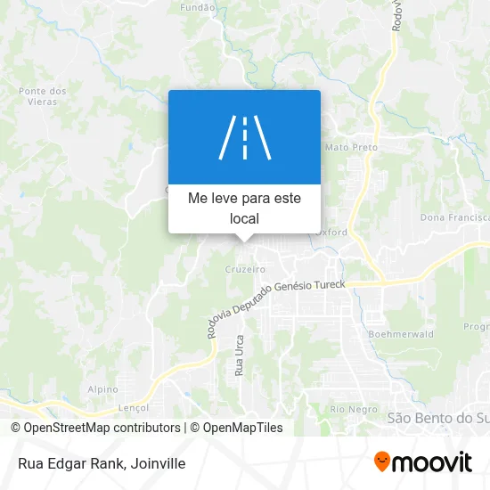 Rua Edgar Rank mapa