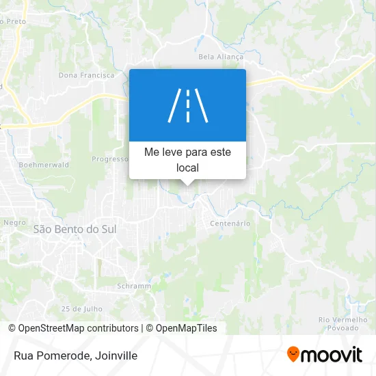 Rua Pomerode mapa