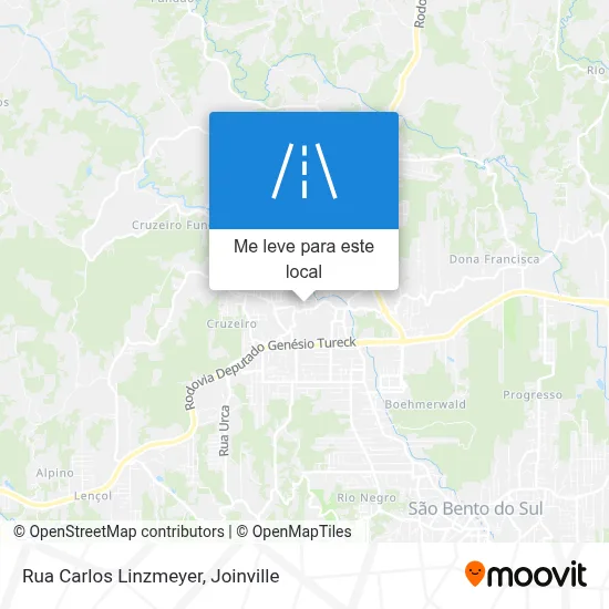 Rua Carlos Linzmeyer mapa