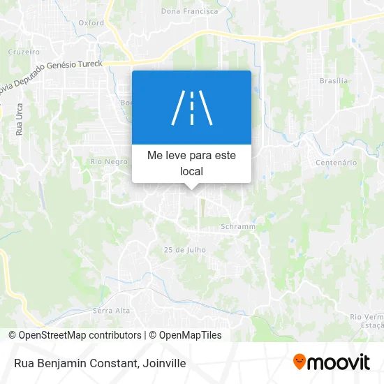 Rua Benjamin Constant mapa