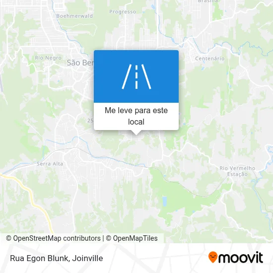 Rua Egon Blunk mapa