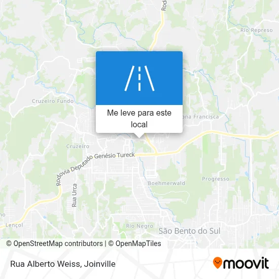 Rua Alberto Weiss mapa