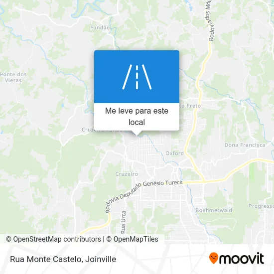 Rua Monte Castelo mapa