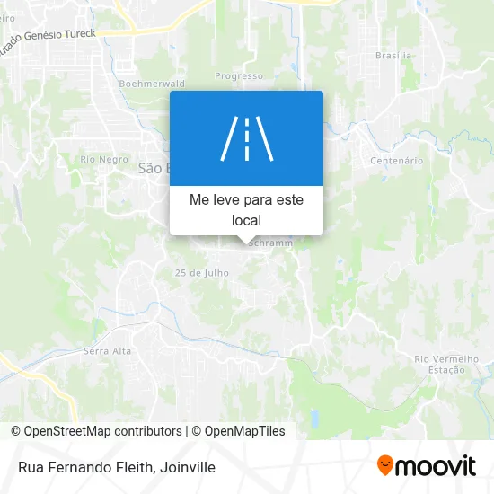 Rua Fernando Fleith mapa