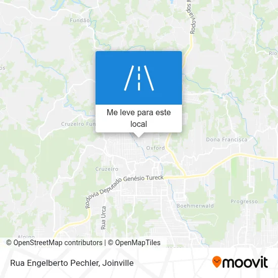 Rua Engelberto Pechler mapa