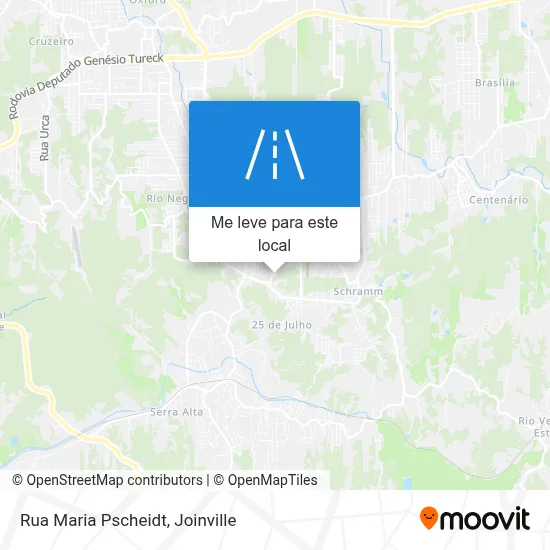 Rua Maria Pscheidt mapa