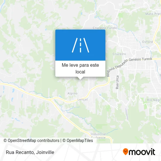 Rua Recanto mapa